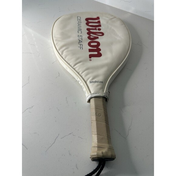 Wilson Ceramic Staff Sentra Tennis Racquet w/ Original Cover – Vintage 80s - Picture 8 of 8
